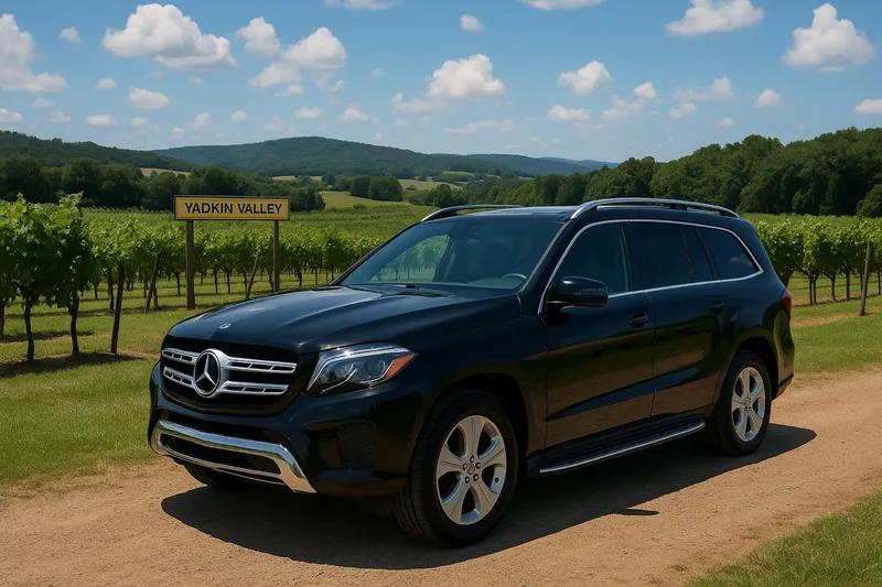 Mercedes GLS 450 Black SUV for bridal party transport